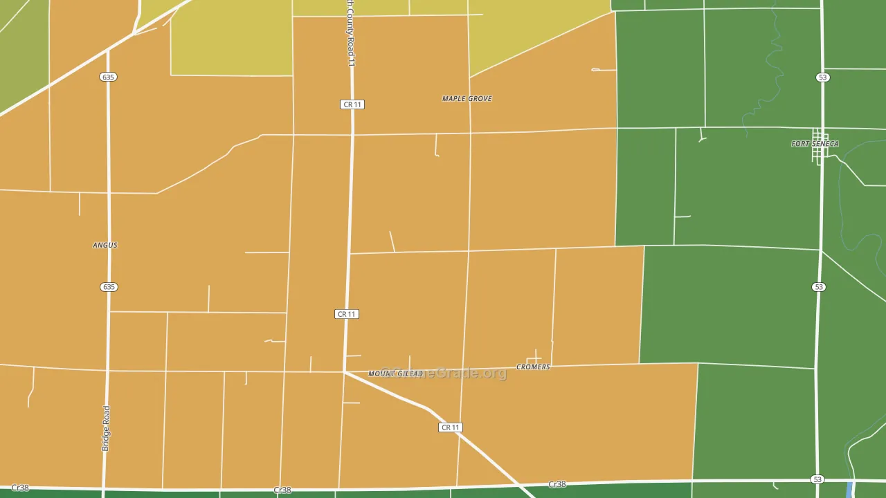 Maple Grove, OH Map of Vandalism Rates