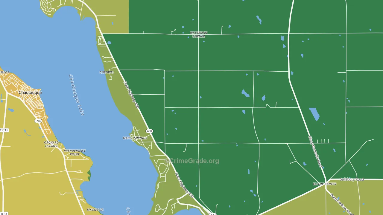 Maple Springs, NY Map of Vandalism Rates