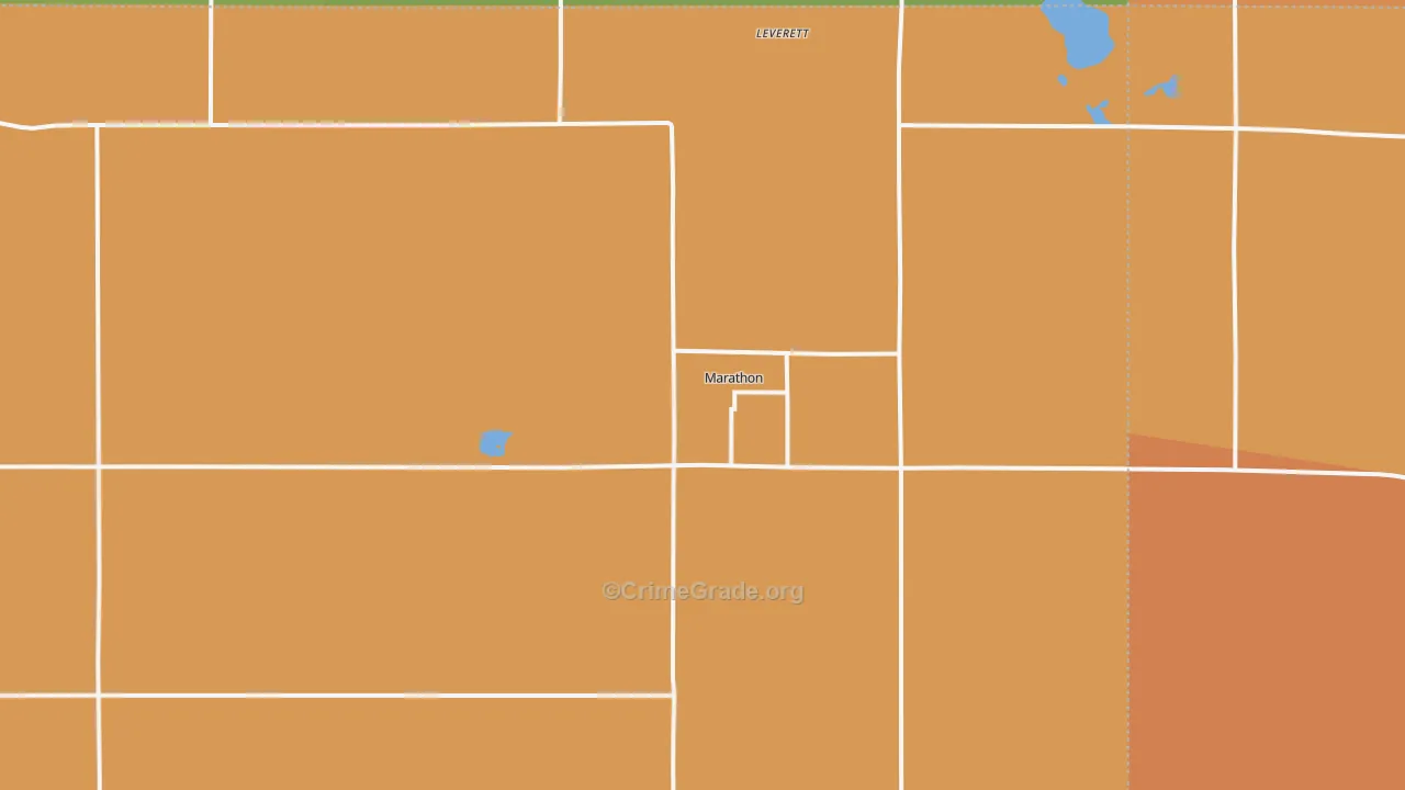 Marathon, IA Map of Vandalism Rates