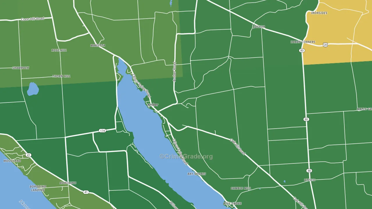 Marietta, NY Map of Vandalism Rates