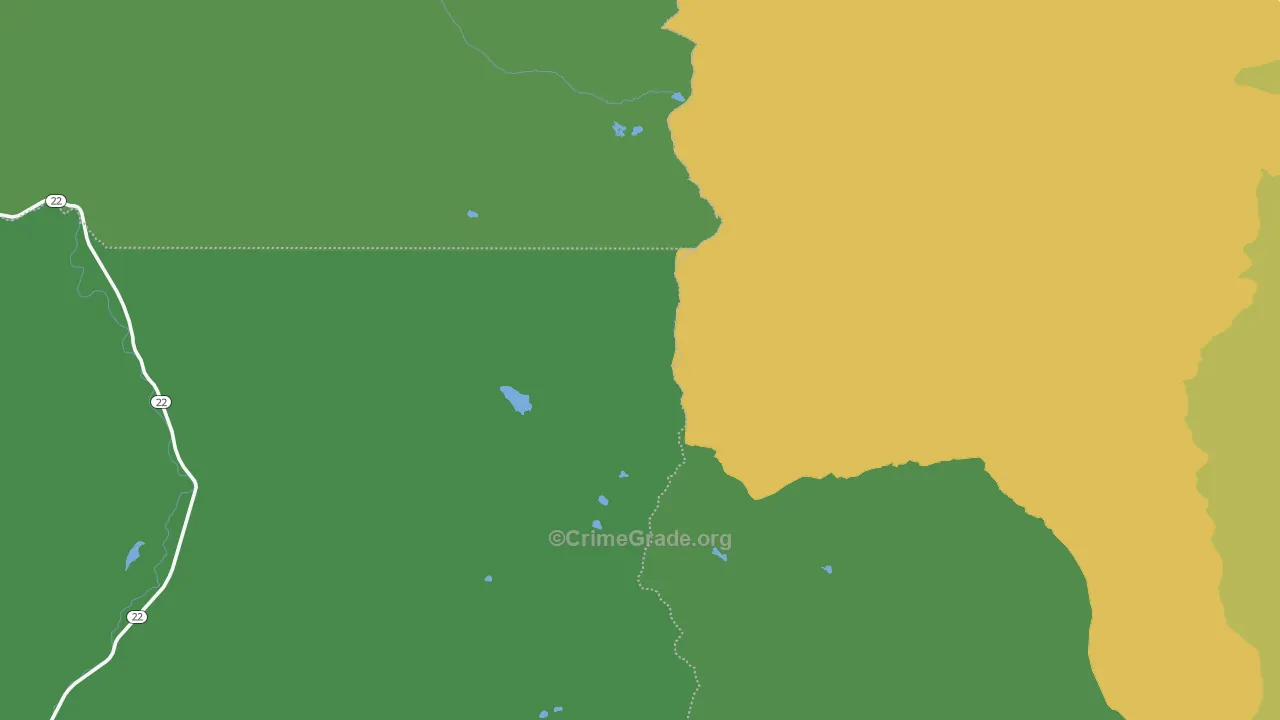 Marion Forks, OR Map of Vandalism Rates