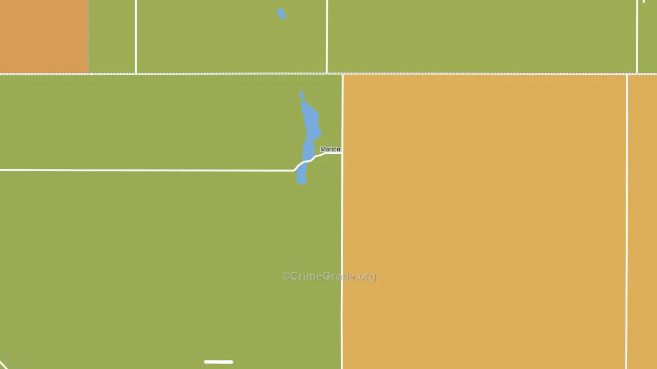 Marion, ND Map of Vandalism Rates