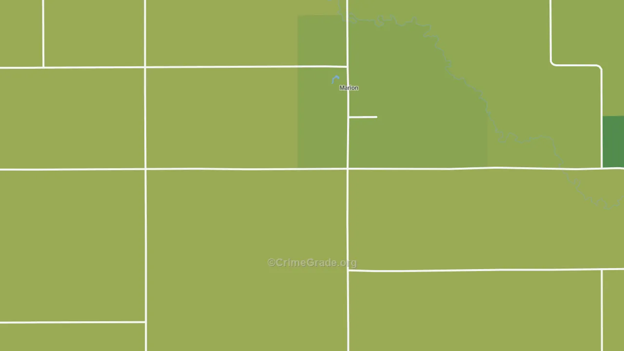 Marion, SD Map of Vandalism Rates