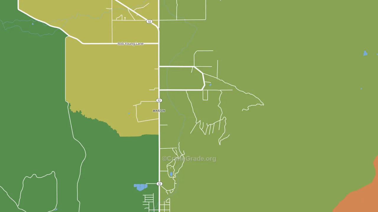 Marion, UT Map of Vandalism Rates
