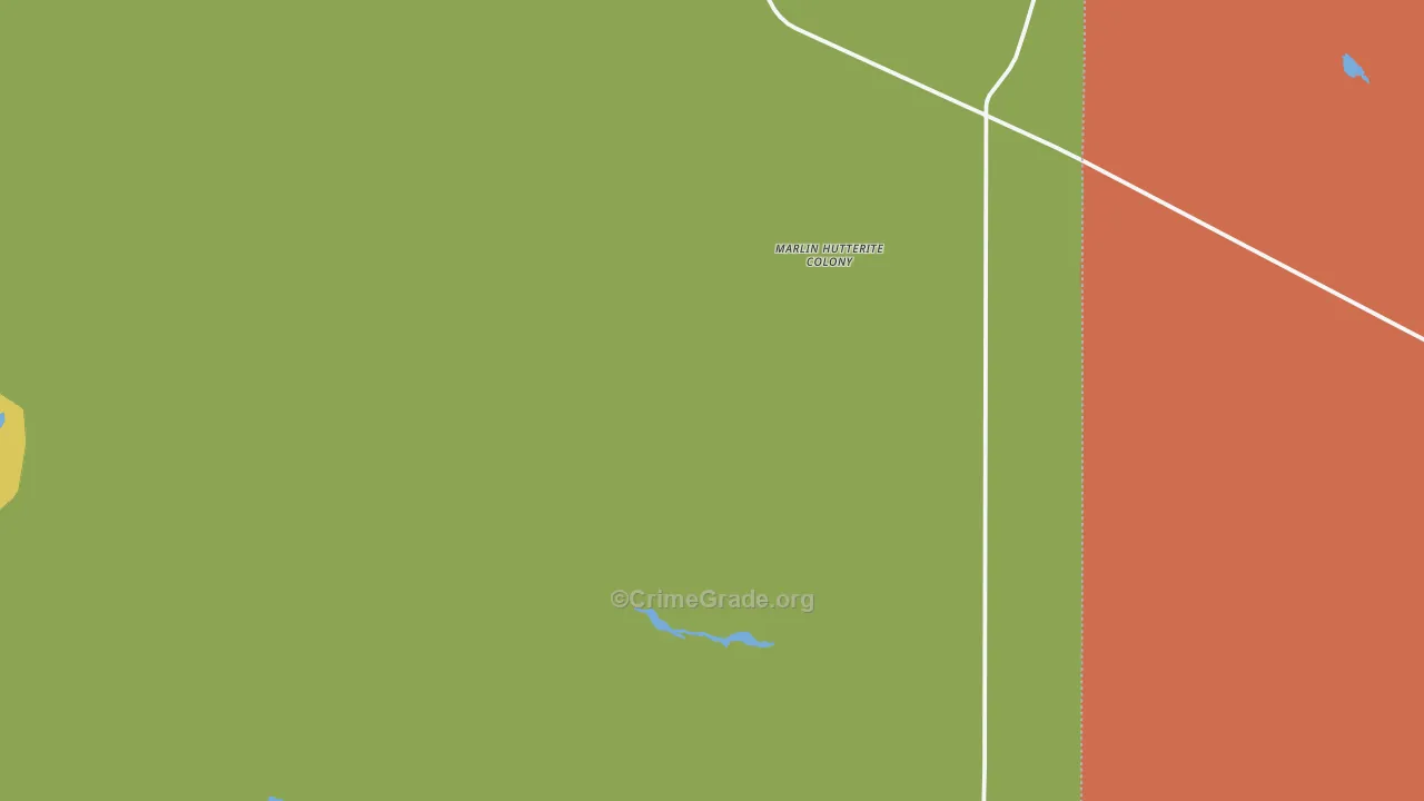 Marlin, WA Map of Vandalism Rates