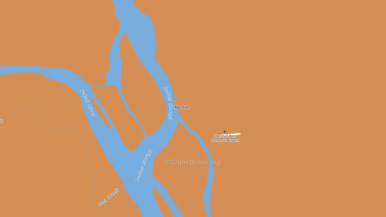 Marshall, AK Map of Vandalism Rates