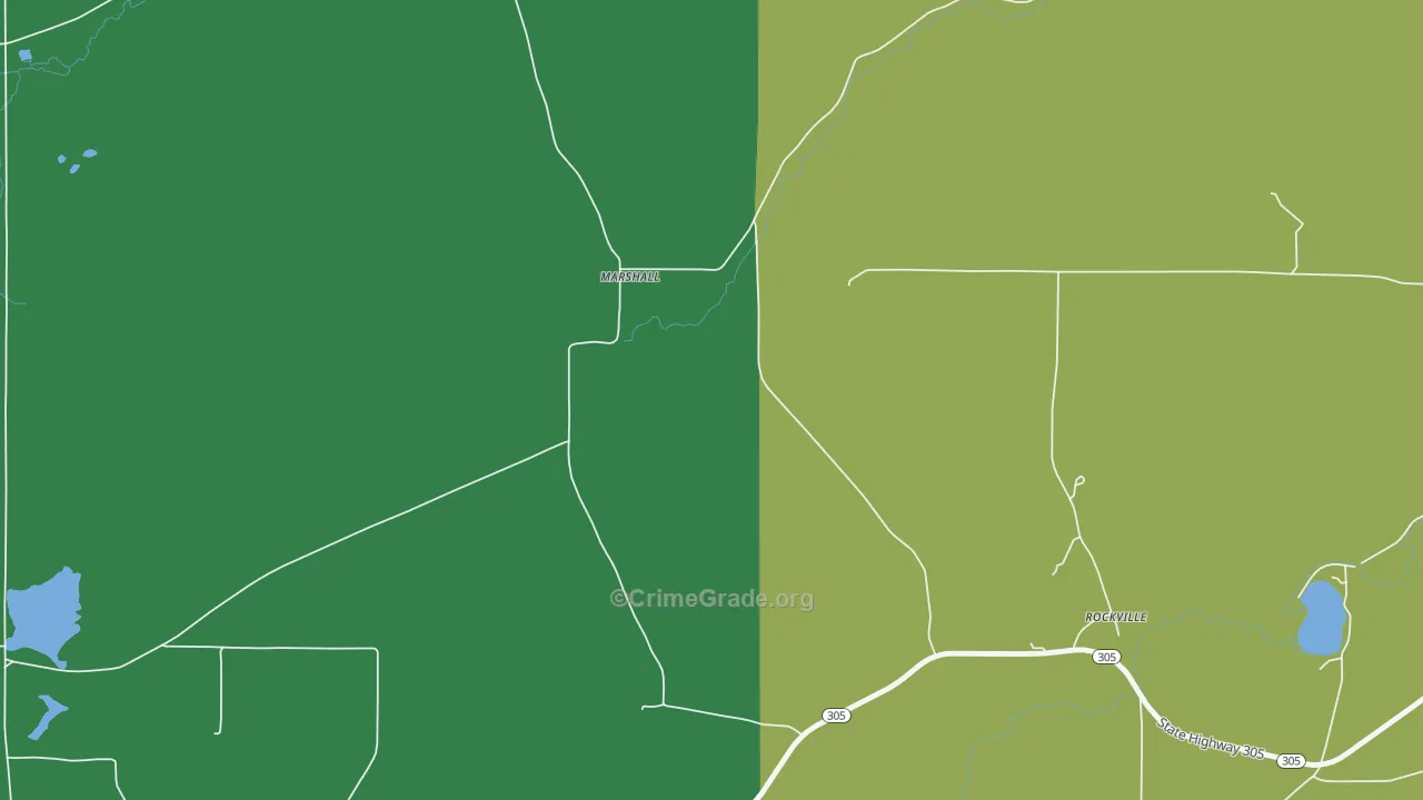 Marshall, NY Map of Vandalism Rates