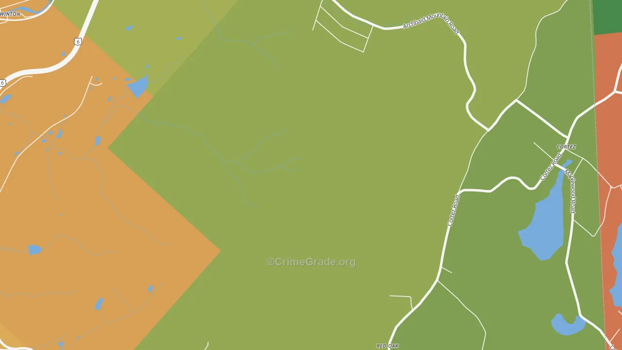 Marshwood, PA Map of Vandalism Rates