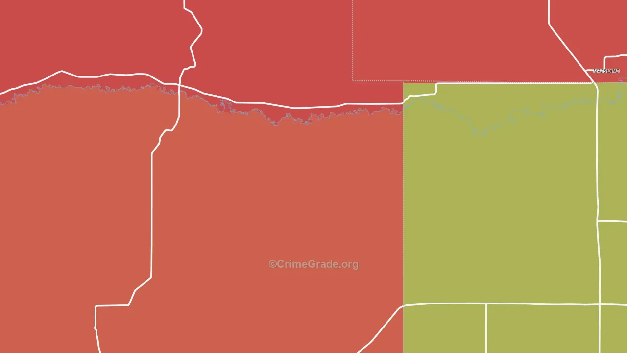 Marsland, NE Map of Vandalism Rates