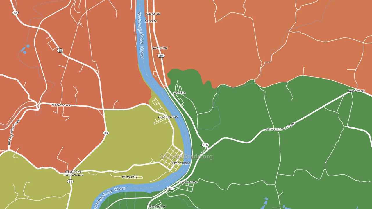 Martin, PA Map of Vandalism Rates