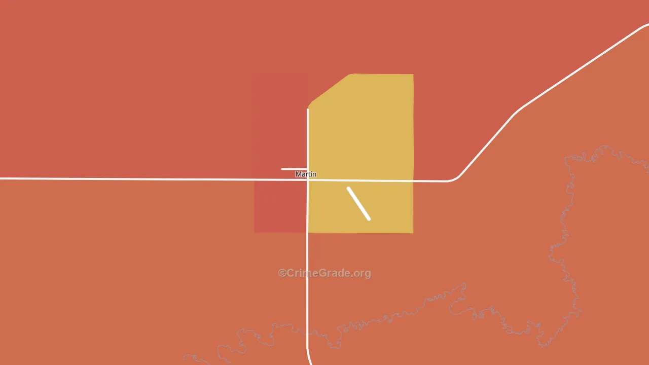 Martin, SD Map of Vandalism Rates