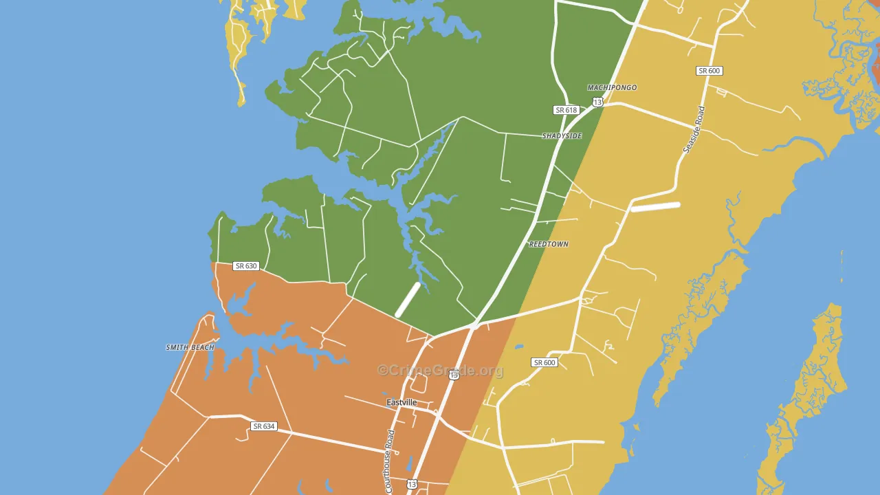 Martins Siding, VA Map of Vandalism Rates
