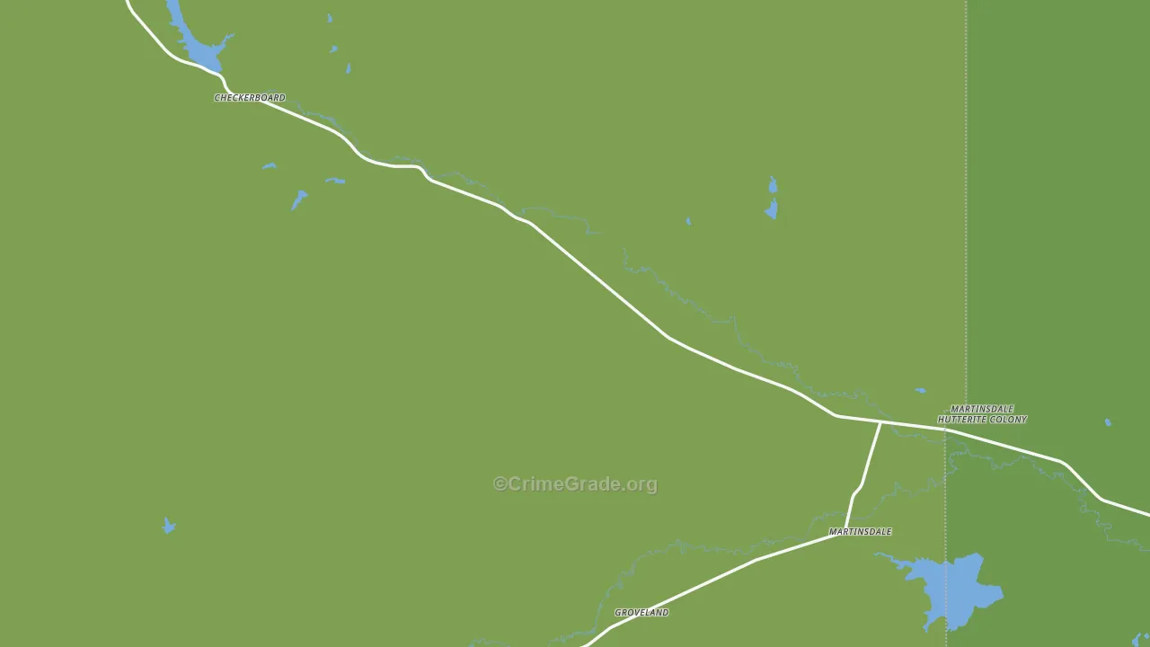 Martinsdale, MT Map of Vandalism Rates