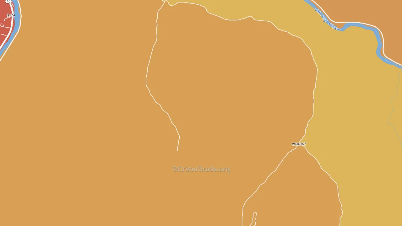 Marvel, WV Map of Vandalism Rates