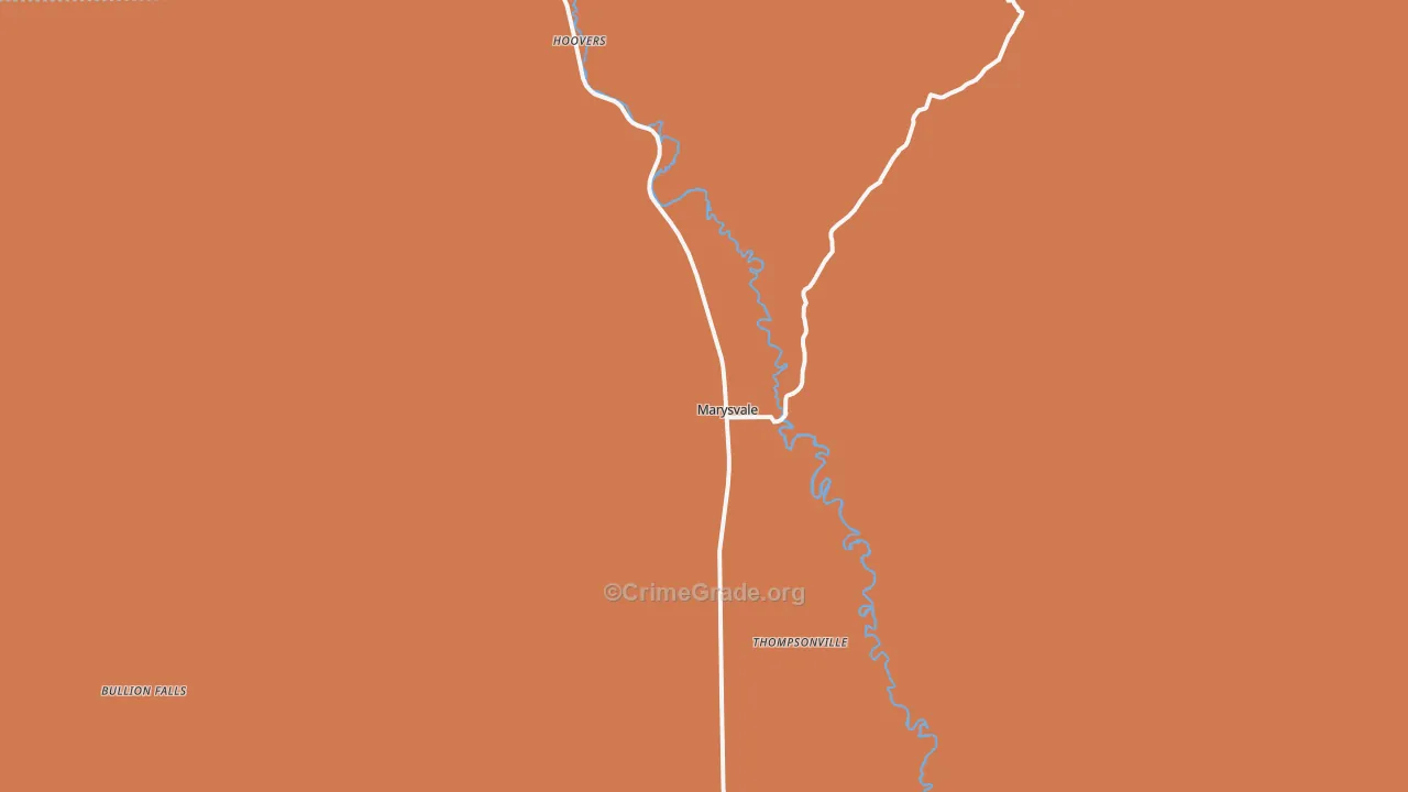 Marysvale, UT Map of Vandalism Rates