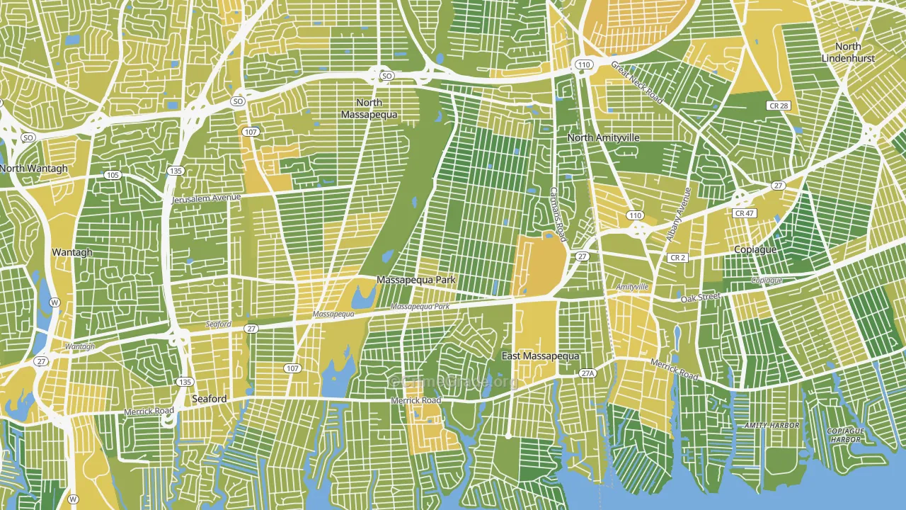 Massapequa Park, NY Map of Vandalism Rates