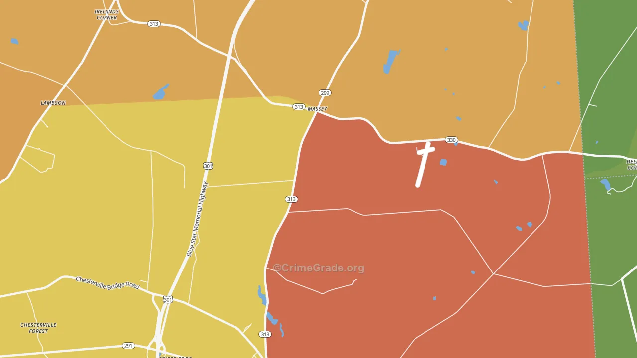Massey, MD Map of Vandalism Rates