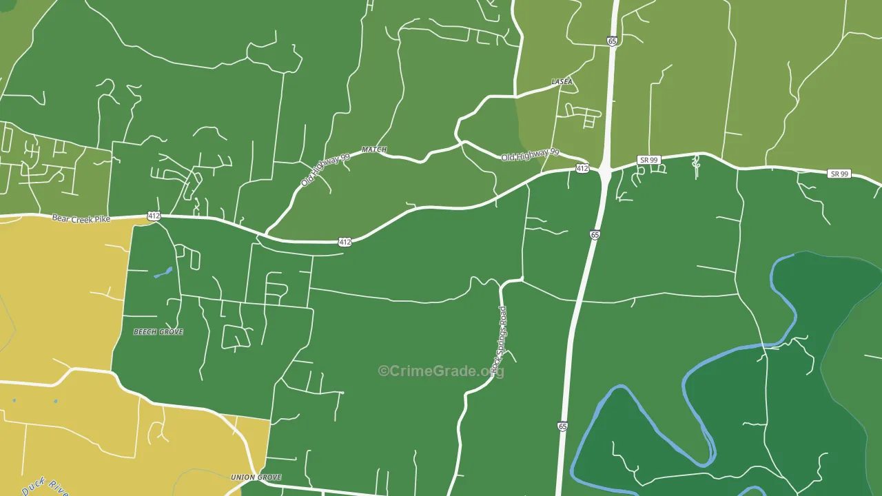 Match, TN Map of Vandalism Rates