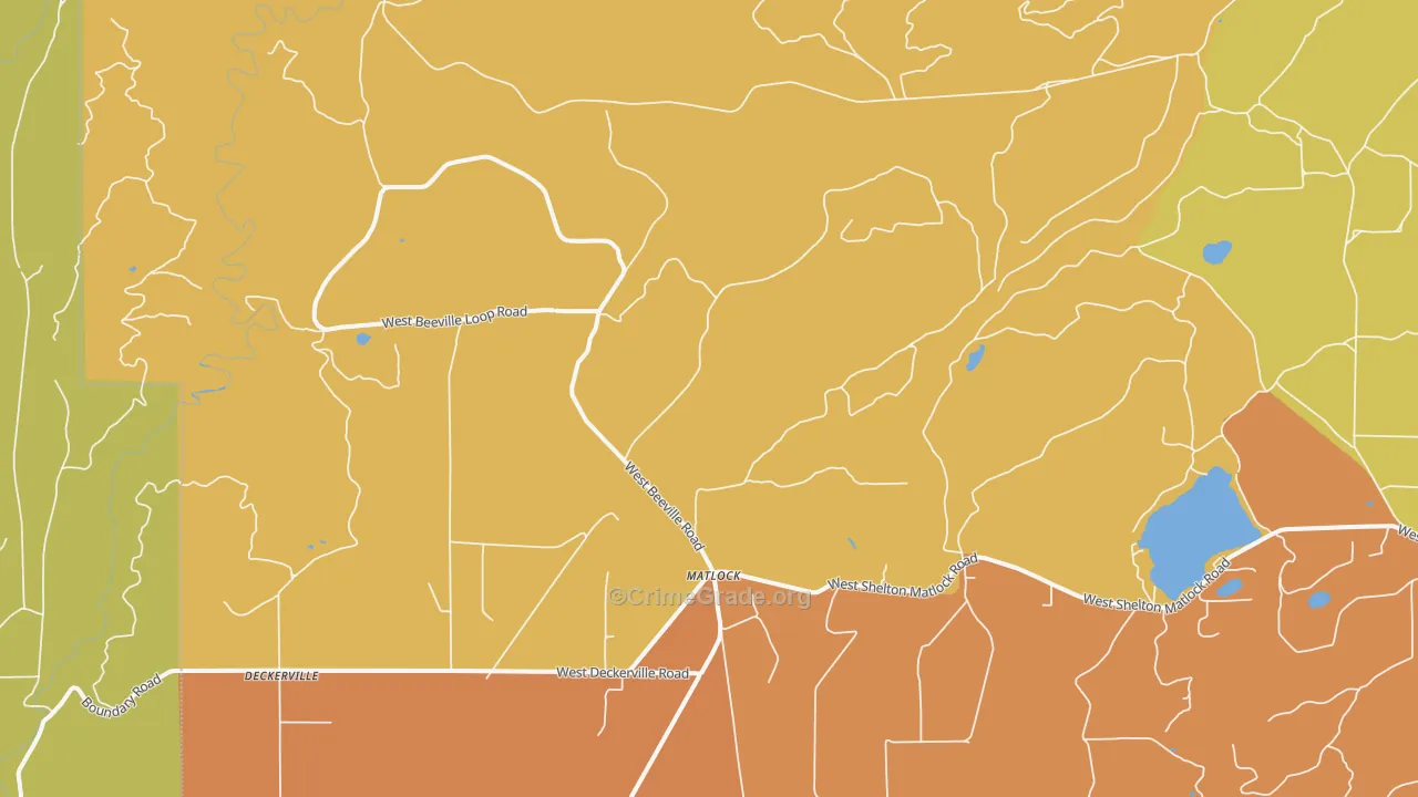 Matlock, WA Map of Vandalism Rates