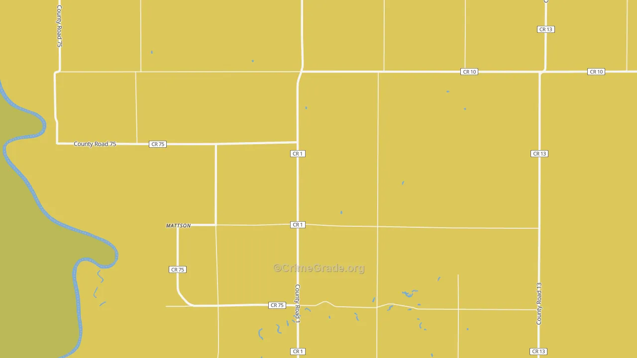 Mattson, MN Map of Vandalism Rates