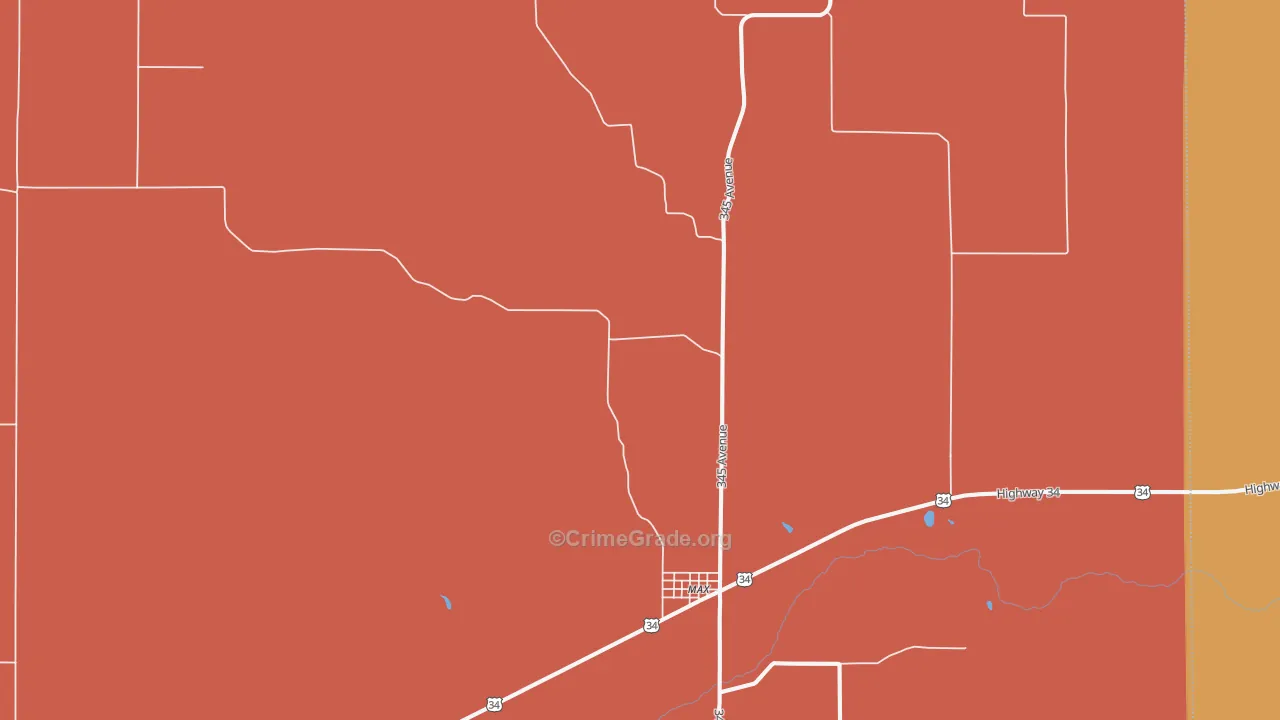 Max, NE Map of Vandalism Rates