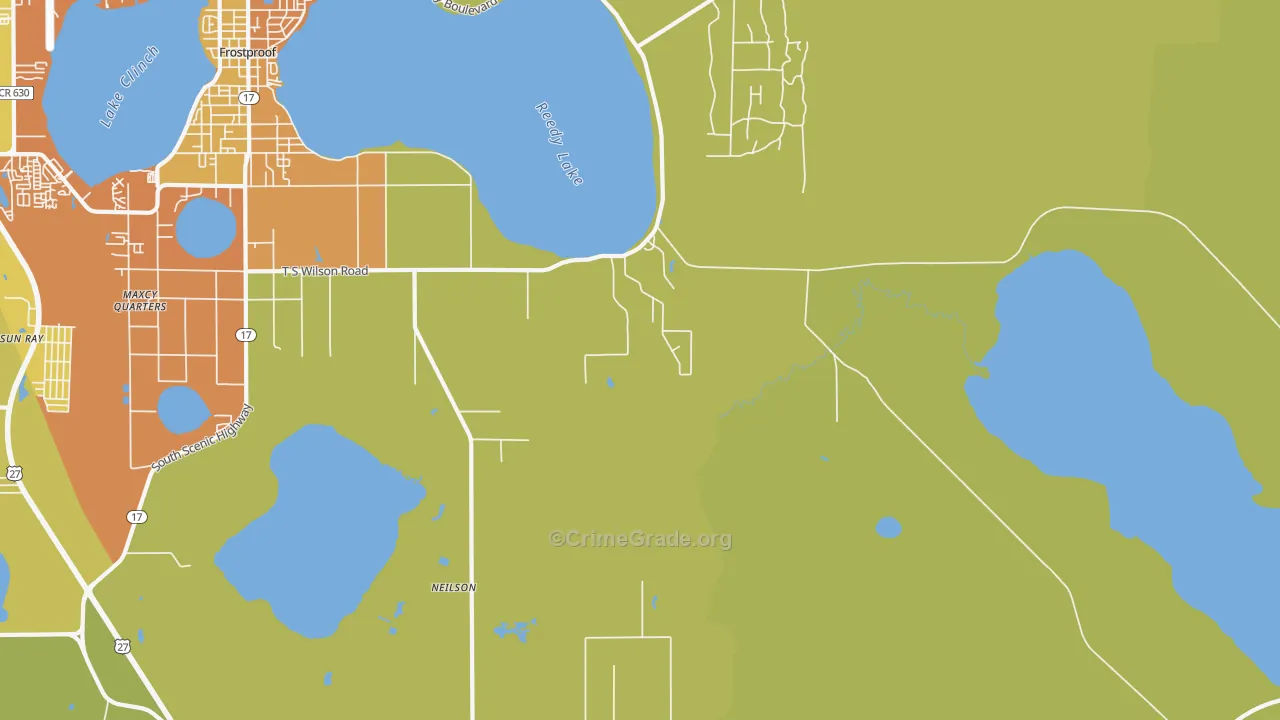 Maxcy Quarters, FL Map of Vandalism Rates