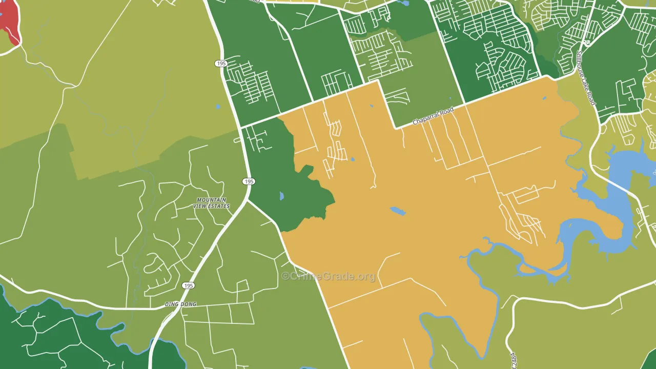 Maxdale, TX Map of Vandalism Rates