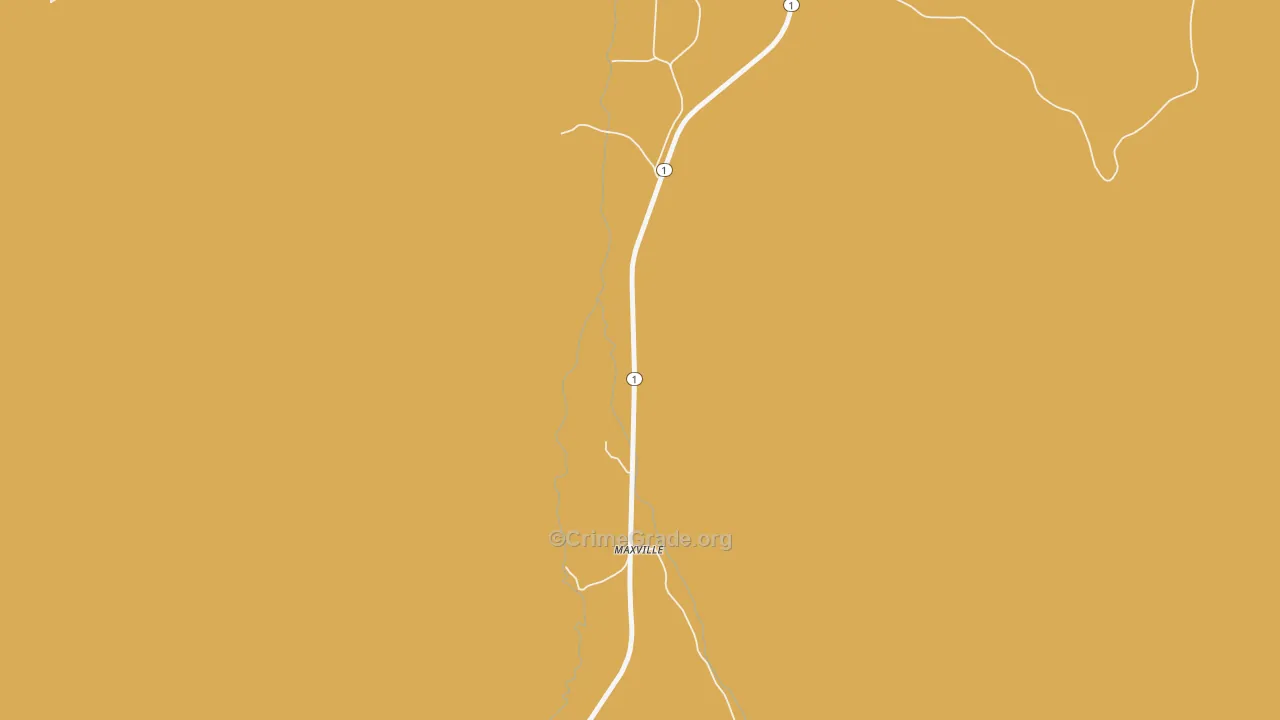 Maxville, MT Map of Vandalism Rates