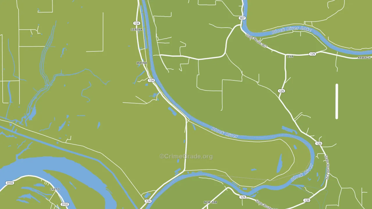 Mayna, LA Map of Vandalism Rates
