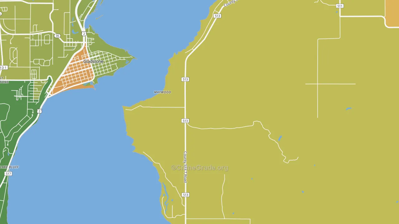 Maywood, MI Map of Vandalism Rates