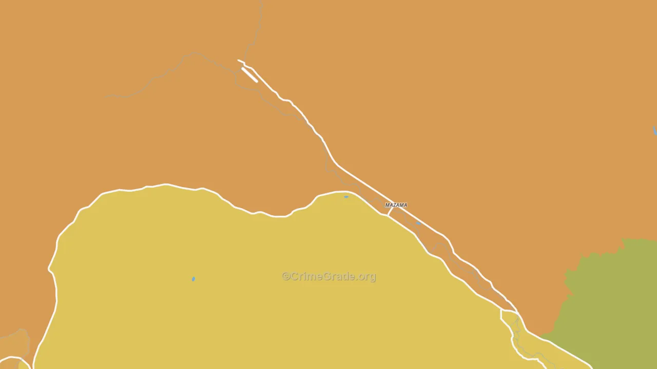 Mazama, WA Map of Vandalism Rates
