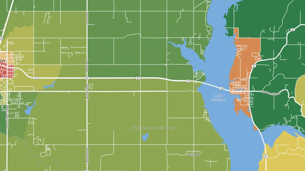 Mazie, OK Map of Vandalism Rates