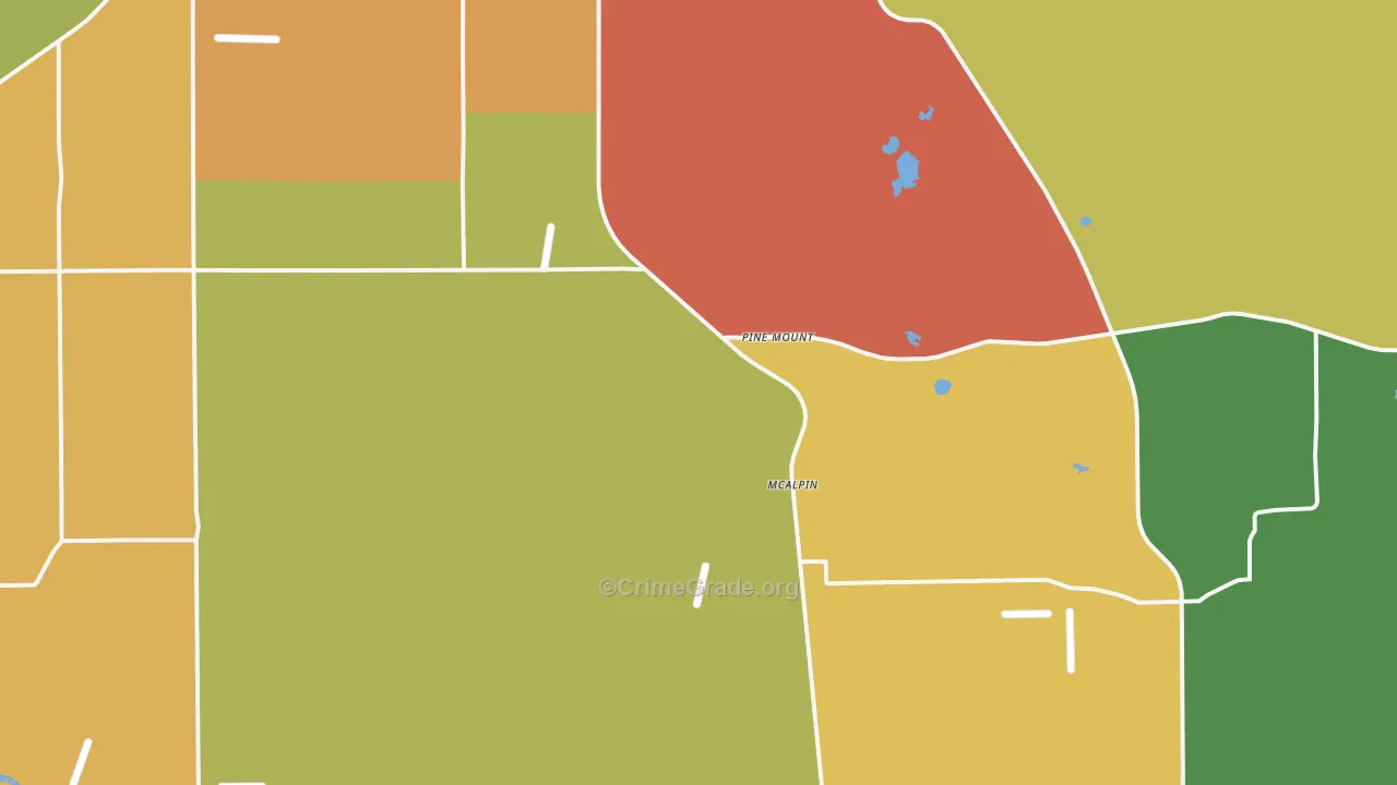 Mc Alpin, FL Map of Vandalism Rates
