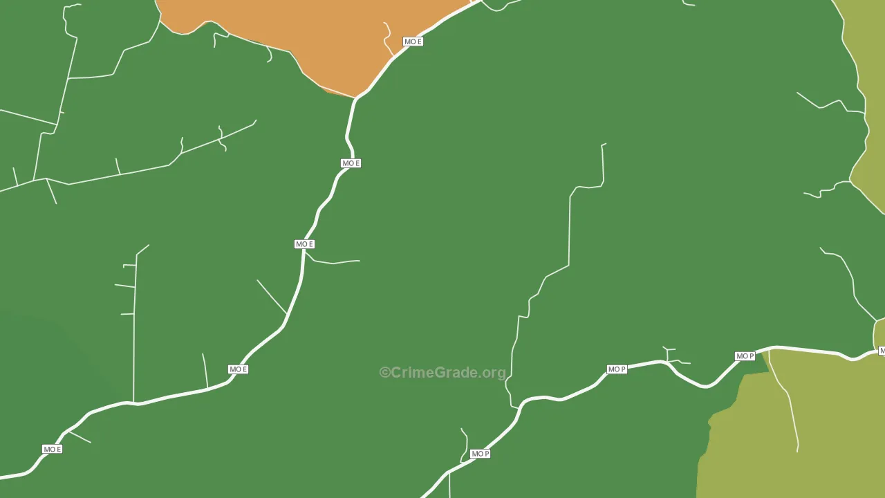 Mc Bride, MO Map of Vandalism Rates