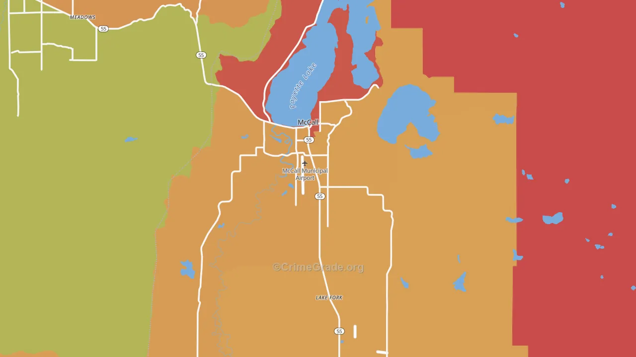 McCall, ID Map of Vandalism Rates