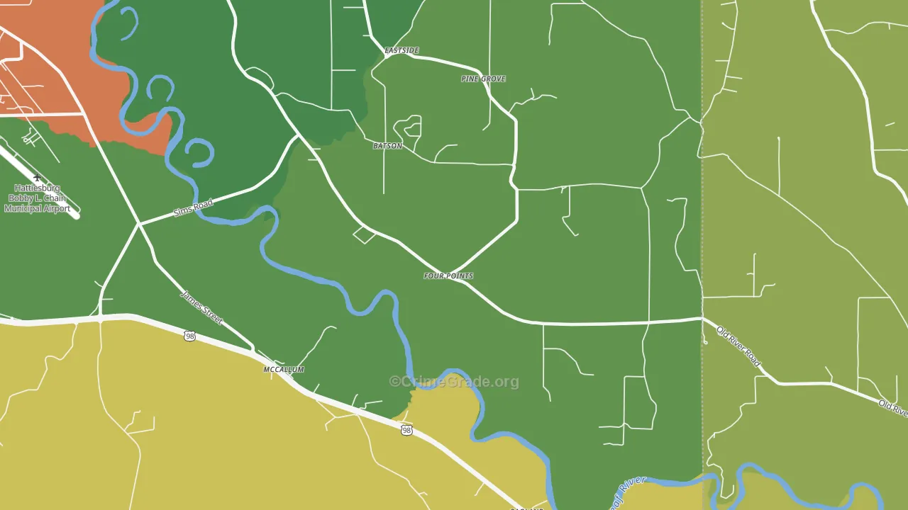 McCallum, MS Map of Vandalism Rates