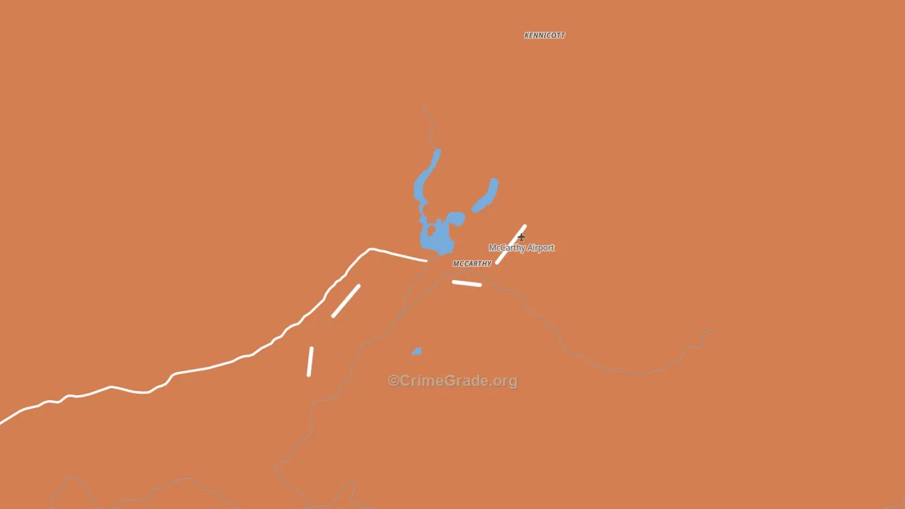 McCarthy, AK Map of Vandalism Rates
