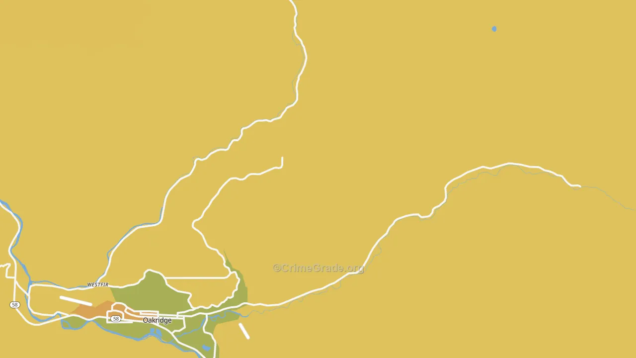 McCredie Springs, OR Map of Vandalism Rates