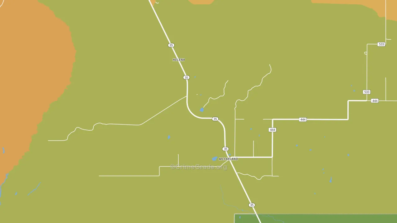 McFarland, MI Map of Vandalism Rates