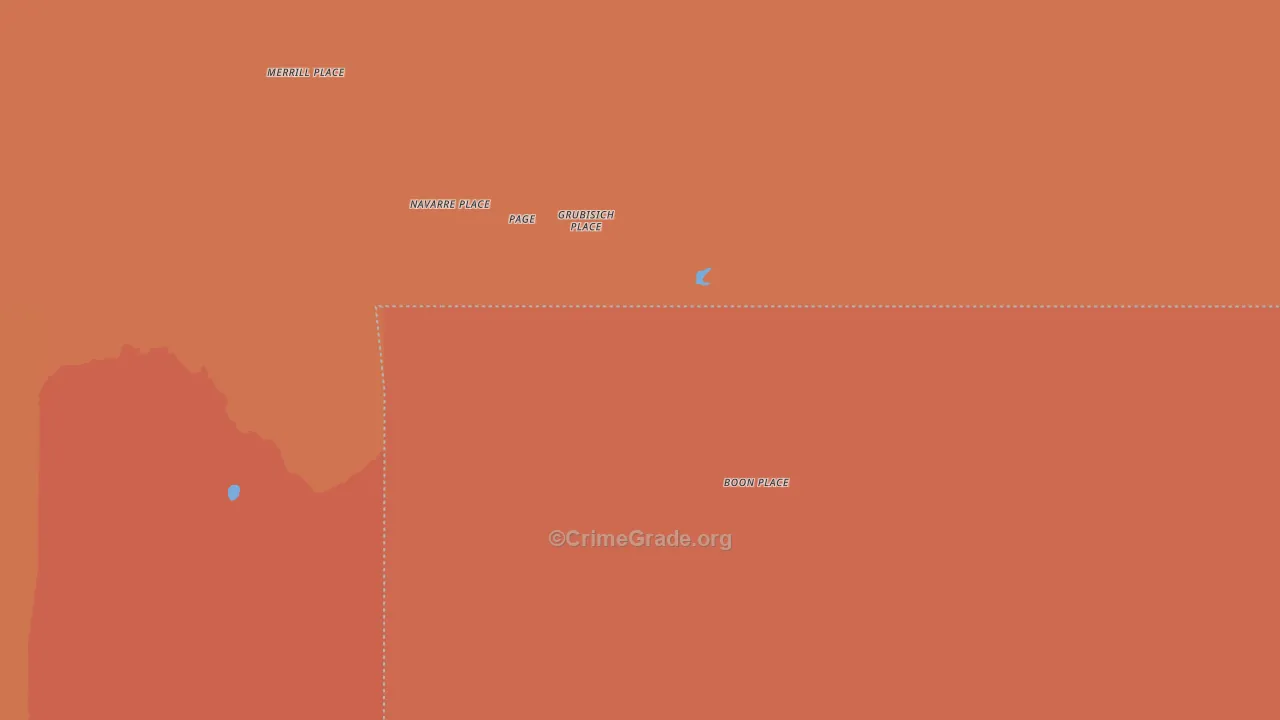 McGaffey, NM Map of Vandalism Rates