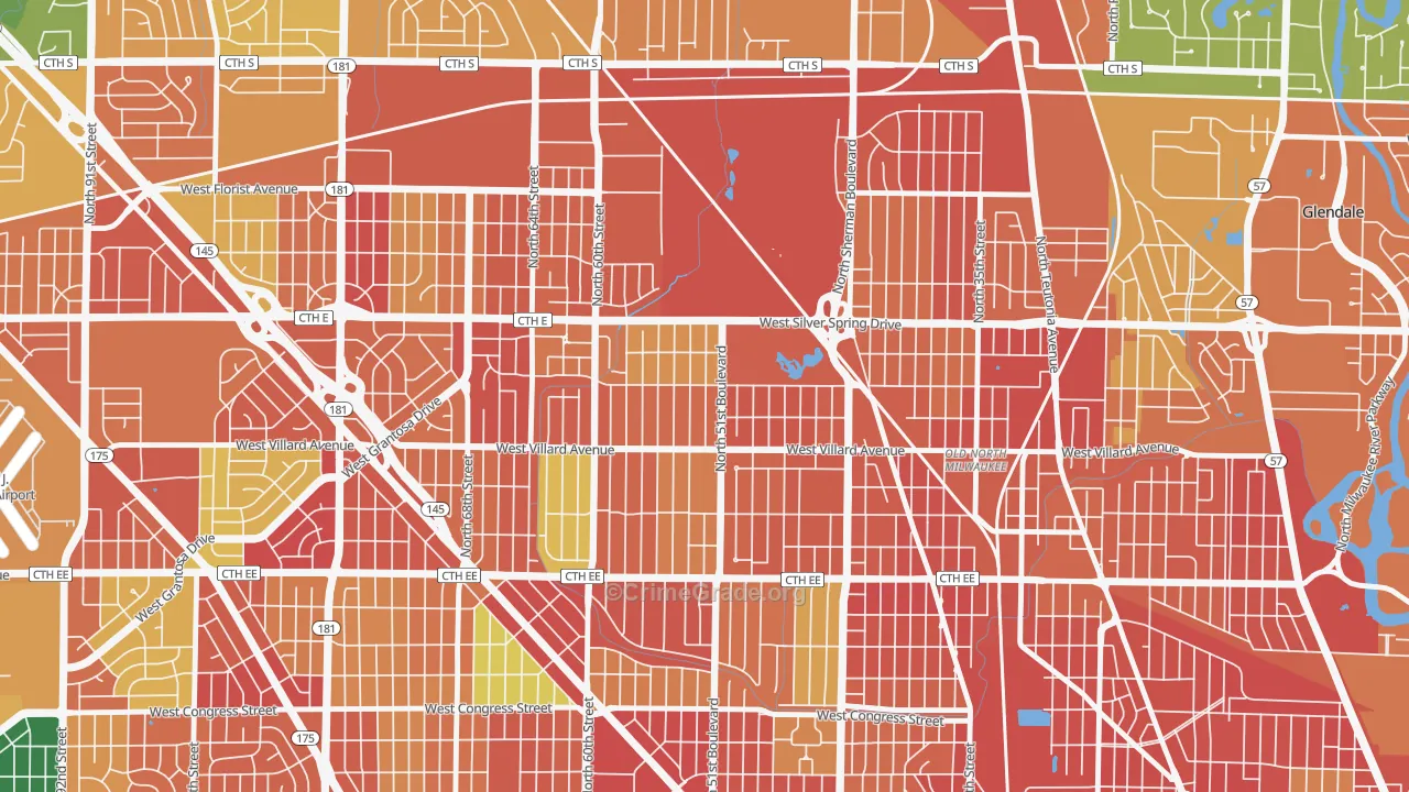 McGovern Park, Milwaukee, WI Map of Vandalism Rates