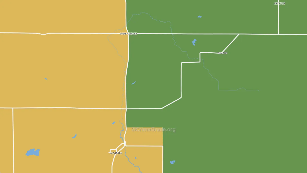 McGrath, MN Map of Vandalism Rates