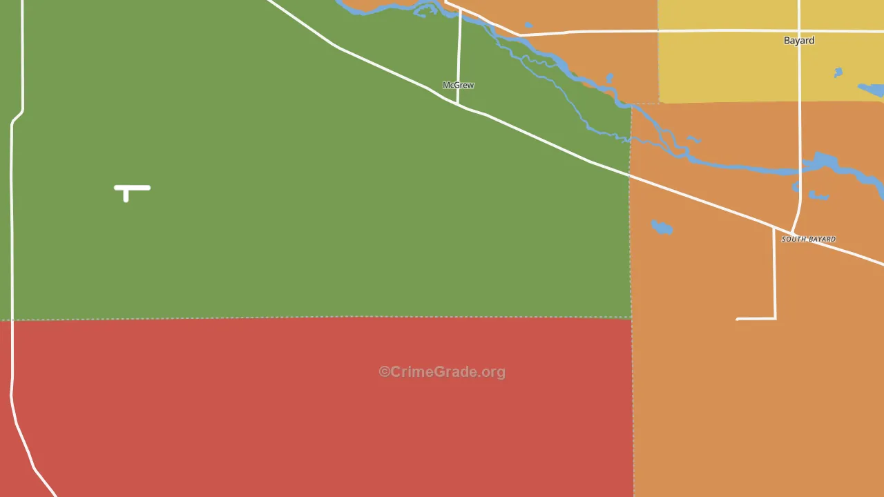 Mcgrew, NE Map of Vandalism Rates