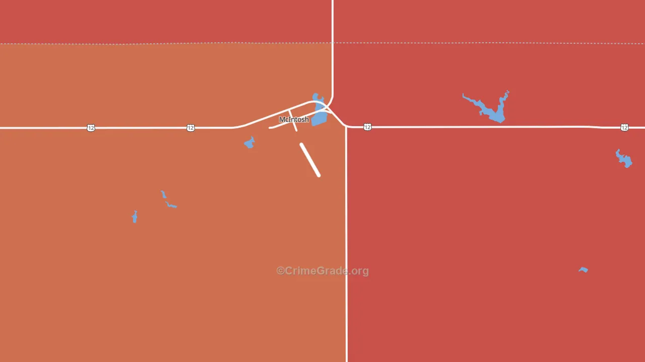 McIntosh, SD Map of Vandalism Rates