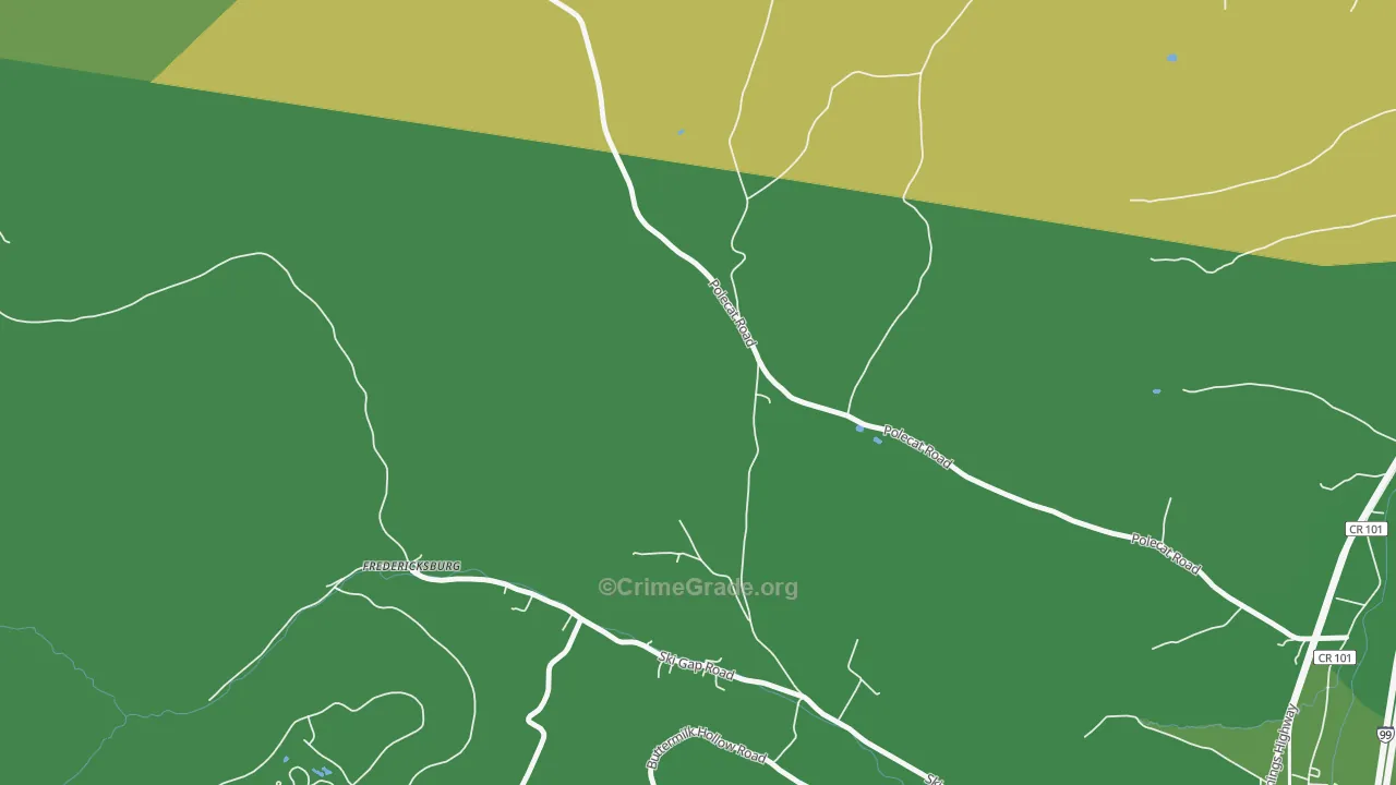 McKee, PA Map of Vandalism Rates