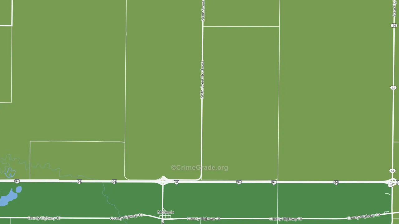 Mckenzie, ND Map of Vandalism Rates