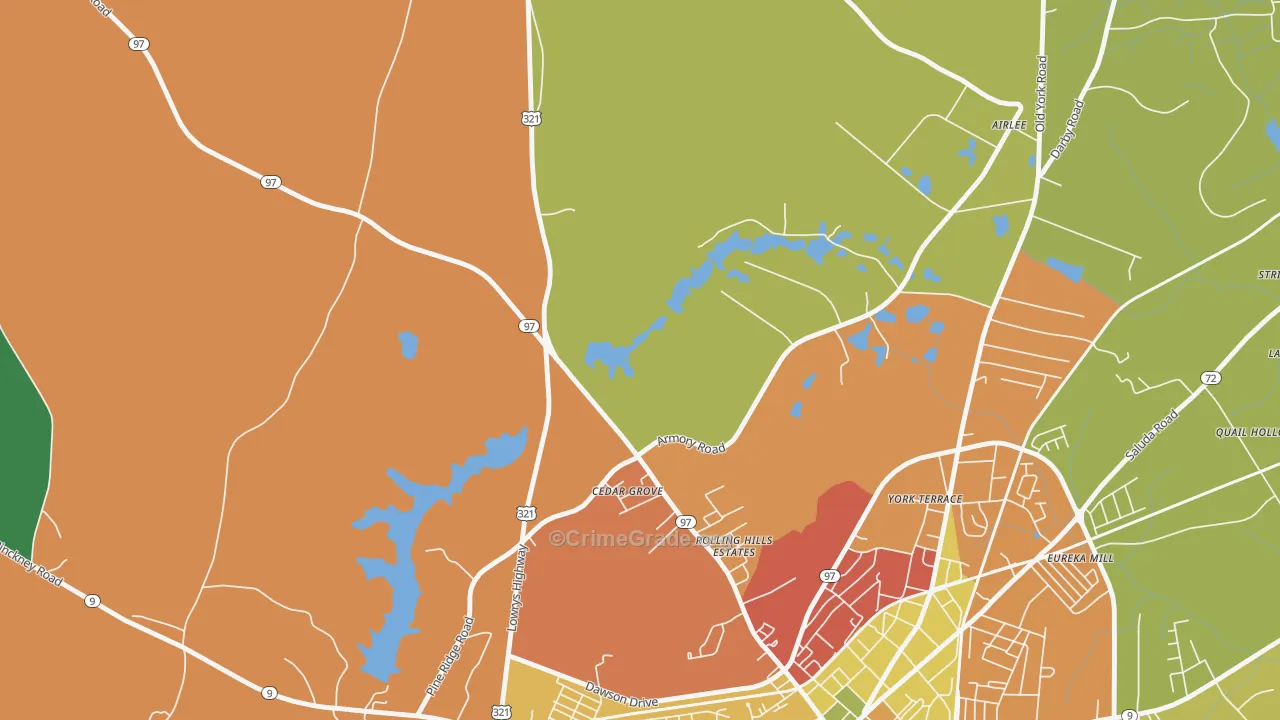 Mckeown, SC Map of Vandalism Rates