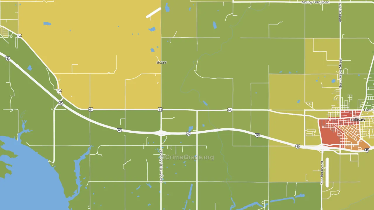McKey, OK Map of Vandalism Rates