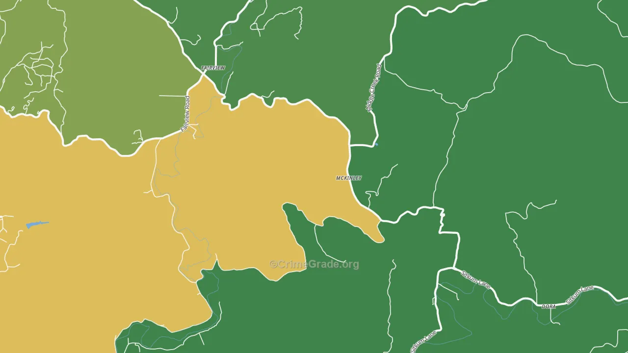 McKinley, OR Map of Vandalism Rates
