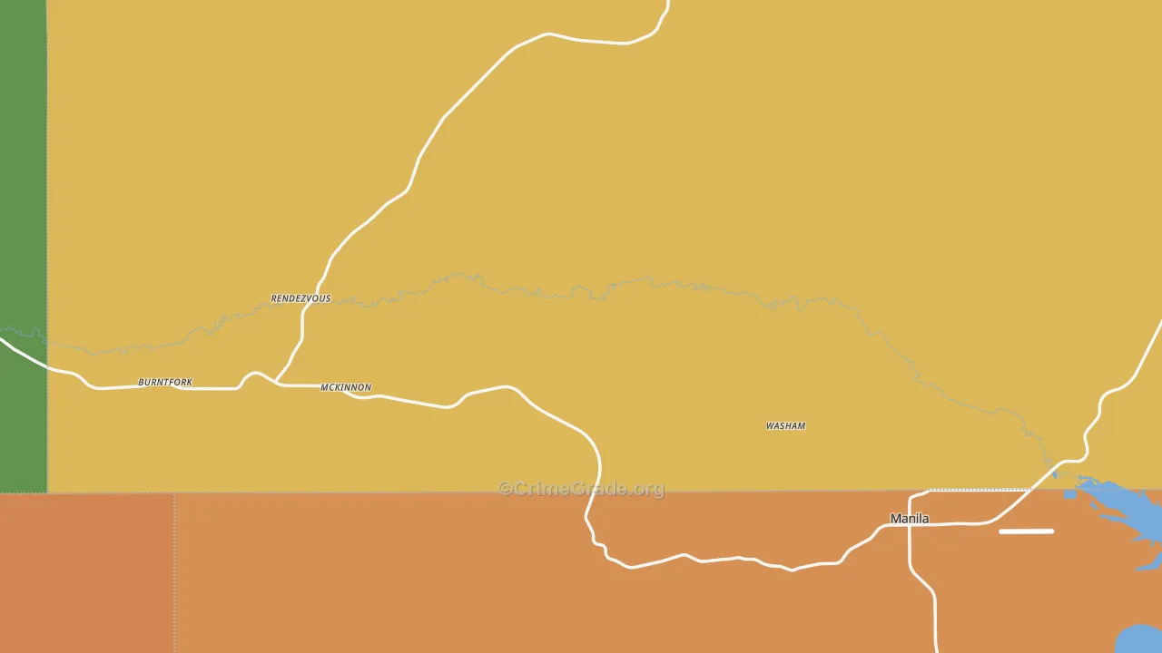 McKinnon, WY Map of Vandalism Rates